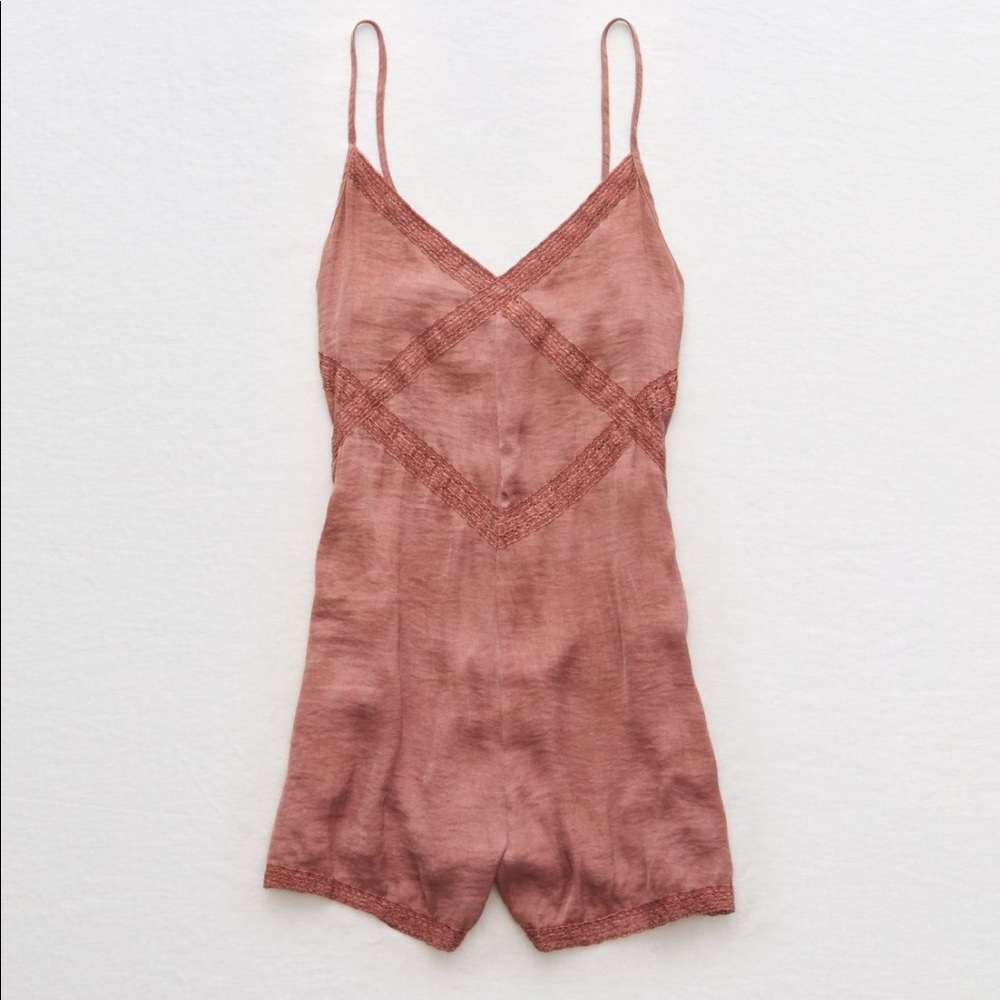 Mauve romper from AE